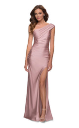 2 of 6 La Femme 29619 Dress Mauve