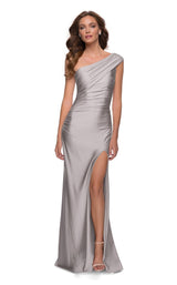 3 of 6 La Femme 29619 Dress Silver