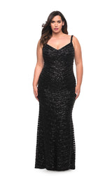 1 of 4 La Femme 29622 Dress Black