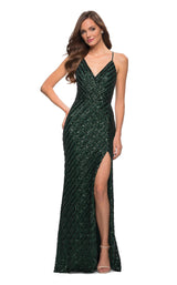 2 of 4 La Femme 29642 Dress Emerald