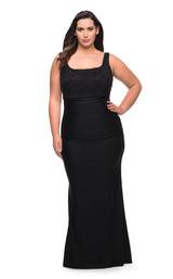 1 of 2 La Femme 29645 Dress Black