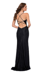 5 of 6 La Femme 29650 Dress Black