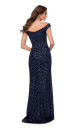 2 of 2 La Femme 29653 Dress Navy