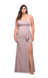 2 of 6 La Femme 29664 Dress Mauve