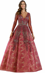 1 of 4 Lara 29679 Dress Cranberry