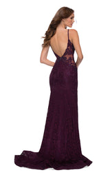 4 of 5 La Femme 29679 Dress Dark-Berry