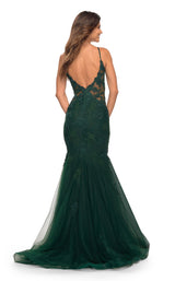 3 of 7 La Femme 29680 Dress Dark-Emerald