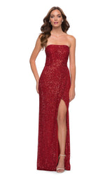 1 of 4 La Femme 29681 Dress Red