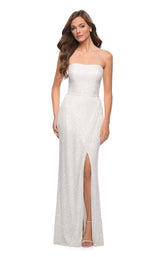 2 of 4 La Femme 29681 Dress White