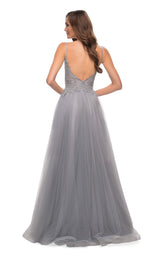 6 of 6 La Femme 29686 Dress Silver