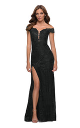 1 of 6 La Femme 29693 Dress Black