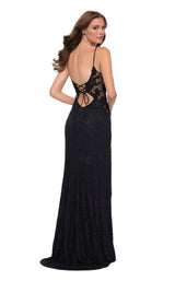 4 of 5 La Femme 29694 Dress Black