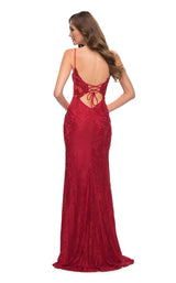 5 of 5 La Femme 29694 Dress Red