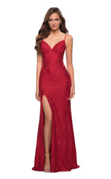2 of 5 La Femme 29694 Dress Red