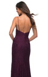 4 of 4 La Femme 29700 Dress Dark-Berry