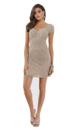 1 of 4 Lara 29716 Nude/Silver