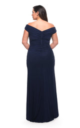 7 of 8 La Femme 29722 Dress Navy