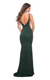 4 of 11 La Femme 29732 Dress Dark-Emerald