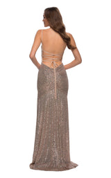 5 of 5 La Femme 29741 Dress Rose-Gold