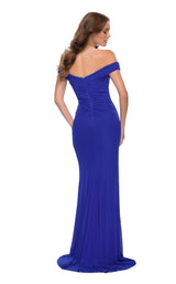 4 of 4 La Femme 29756 Dress Royal-Blue
