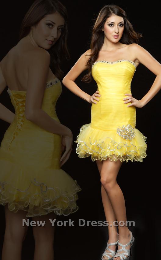 Milano Formals E1388 Yellow