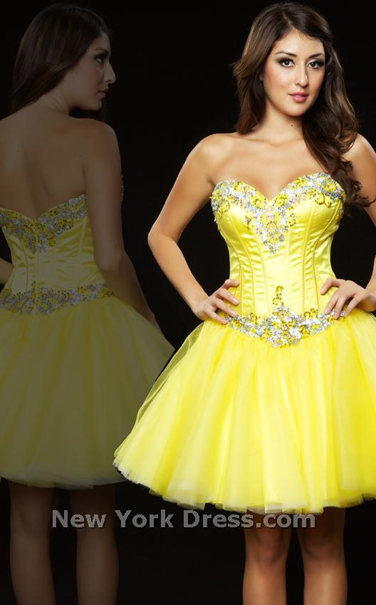 Milano Formals E1404 Yellow