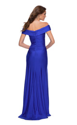 5 of 5 La Femme 29781 Dress Royal-Blue