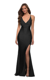 1 of 5 La Femme 29785 Dress Black