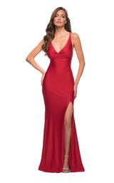 3 of 5 La Femme 29785 Dress Red