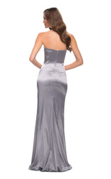 5 of 7 La Femme 29807 Dress Platinum