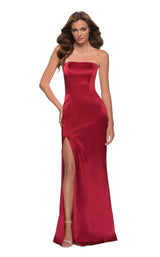 3 of 7 La Femme 29807 Dress Red