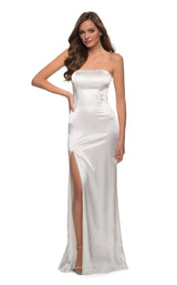 4 of 7 La Femme 29807 Dress White