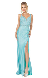 1 of 4 Dancing Queen 2981 Dress Aqua