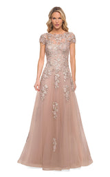 1 of 4 La Femme 29829 Dress Blush