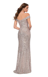 7 of 7 La Femme 29831 Dress Silver