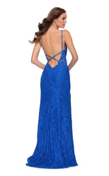 4 of 4 La Femme 29842 Dress Royal-Blue