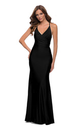 1 of 8 La Femme 29848 Dress Black