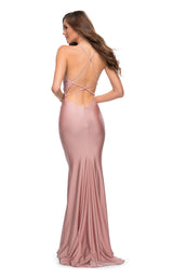 7 of 8 La Femme 29848 Dress Mauve