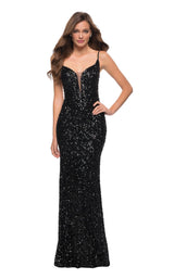 1 of 6 La Femme 29872 Dress Black
