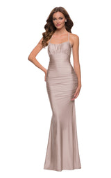 4 of 9 La Femme 29873 Dress Nude