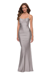 5 of 9 La Femme 29873 Dress Silver