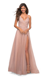 1 of 4 La Femme 29920 Dress Mauve