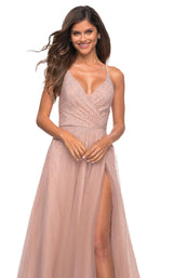 3 of 4 La Femme 29920 Dress Mauve