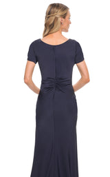 4 of 4 La Femme 29926 Dress Navy