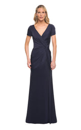 1 of 4 La Femme 29926 Dress Navy