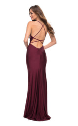 4 of 4 La Femme 29935 Dress Dark-Berry