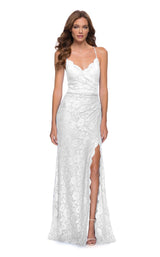 1 of 4 La Femme 29939 Dress Ivory