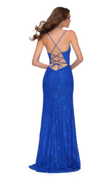 4 of 4 La Femme 29939 Dress Royal-Blue