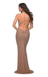 2 of 4 La Femme 29949 Dress Rose-Gold