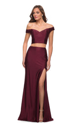 1 of 5 La Femme 29951 Dress Dark-Berry